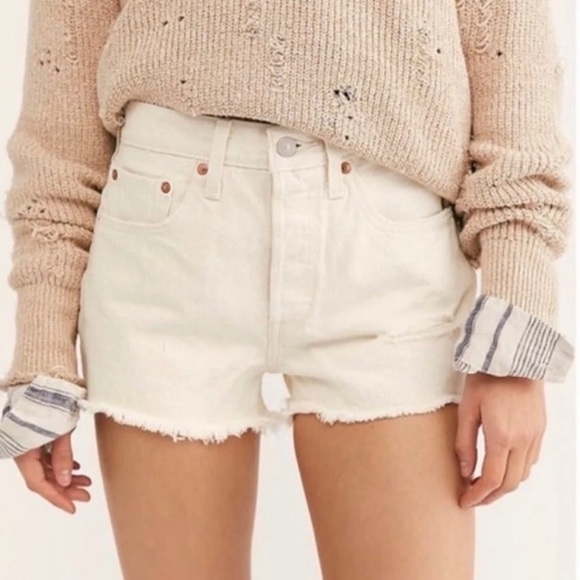 Levi's 501 Original Short Natural Instinct Sz 29 - Picture 8 of 8